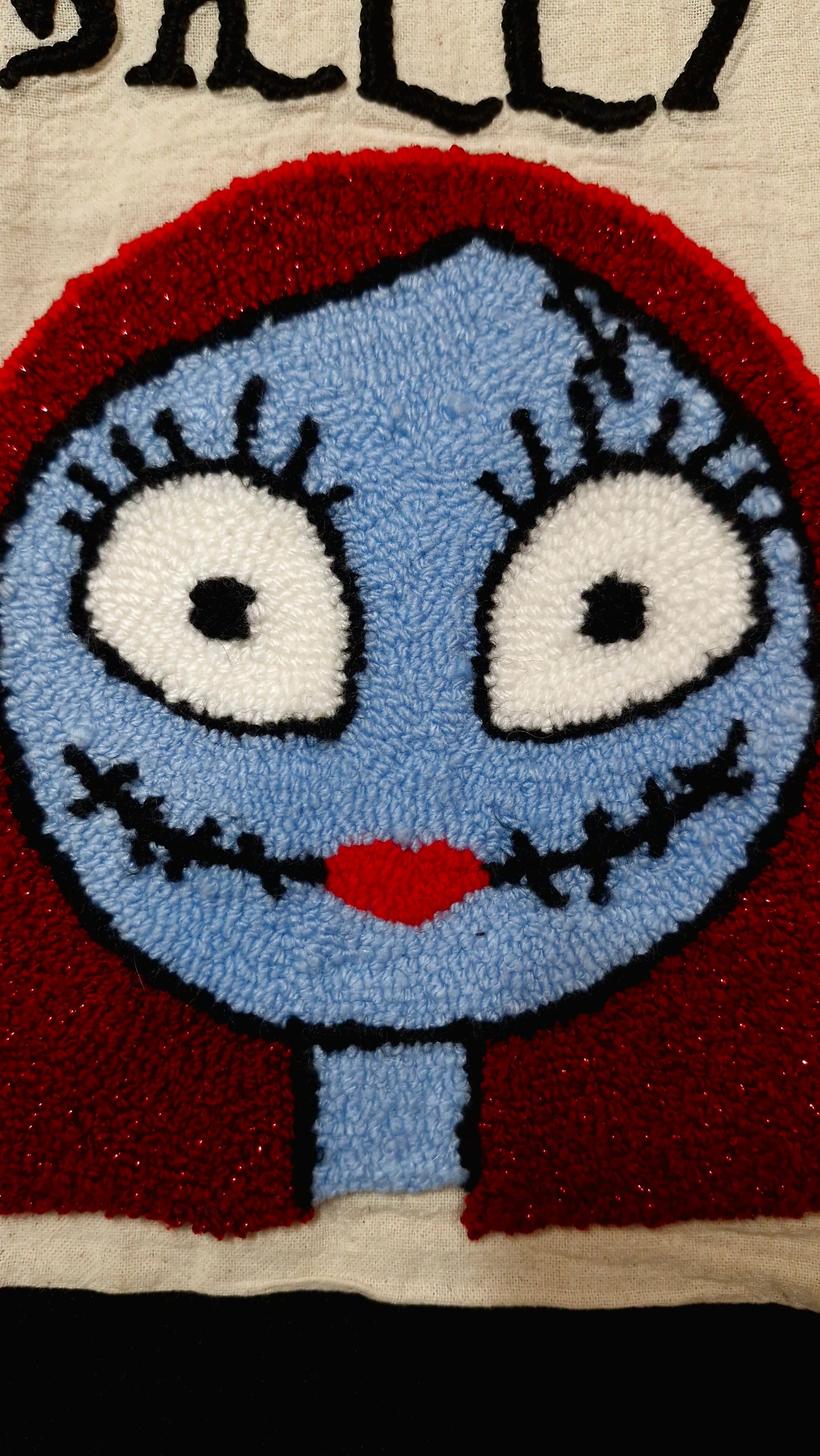 Handmade Punch Needle Tote Bag – Gothic Jack & Sally Design